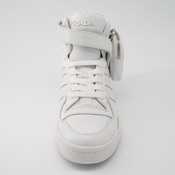 Size US11 - adidas x Prada Forum High White Re-Nylon 2TG193 Sneakers - Picture 6 of 16